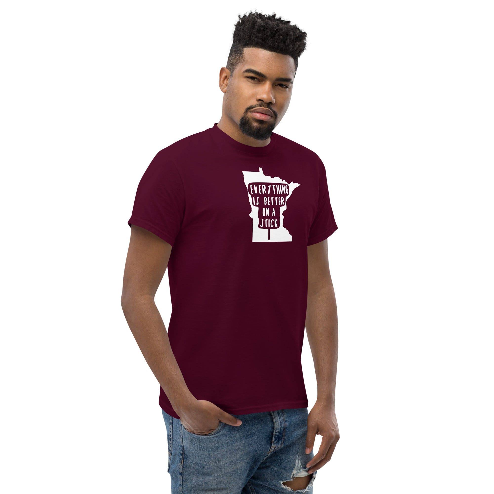 Minnesota State Fair "Everything Is Better on a Stick" Men's Classic Tee ThatMNLife Minnesota Custom T-Shirts and Gifts