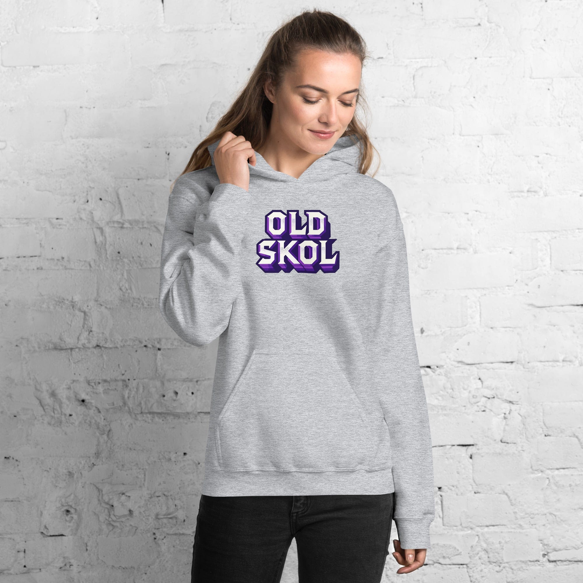 Old Skol Minnesota Vikings Football Fan Men&#39;s/Unisex Hoodie ThatMNLife Sport Grey / S Minnesota Custom T-Shirts and Gifts