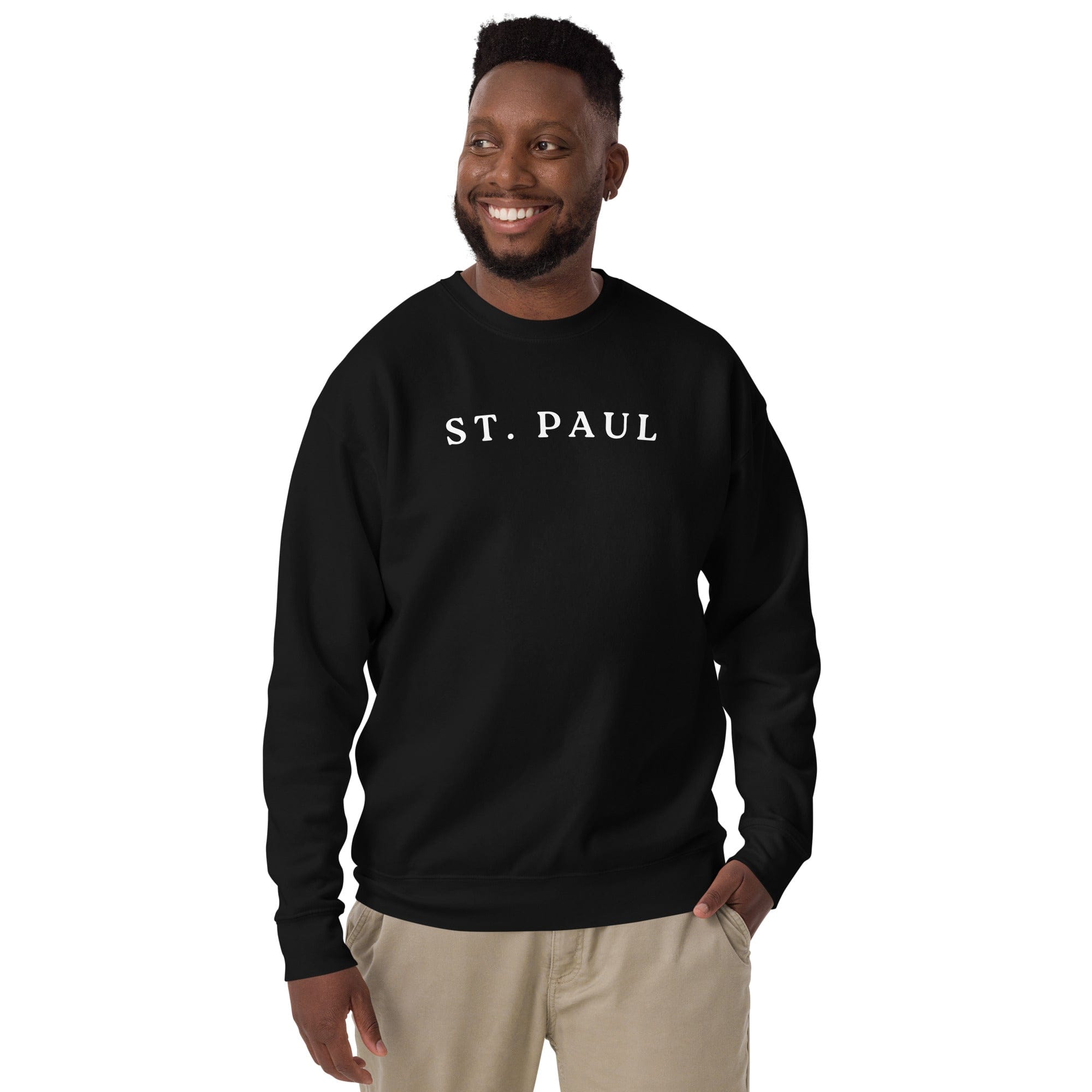 Pigs Eye - St. Paul Before it Was Cool Unisex Premium Sweatshirt ThatMNLife Sweatshirt Black / S Minnesota Custom T-Shirts and Gifts