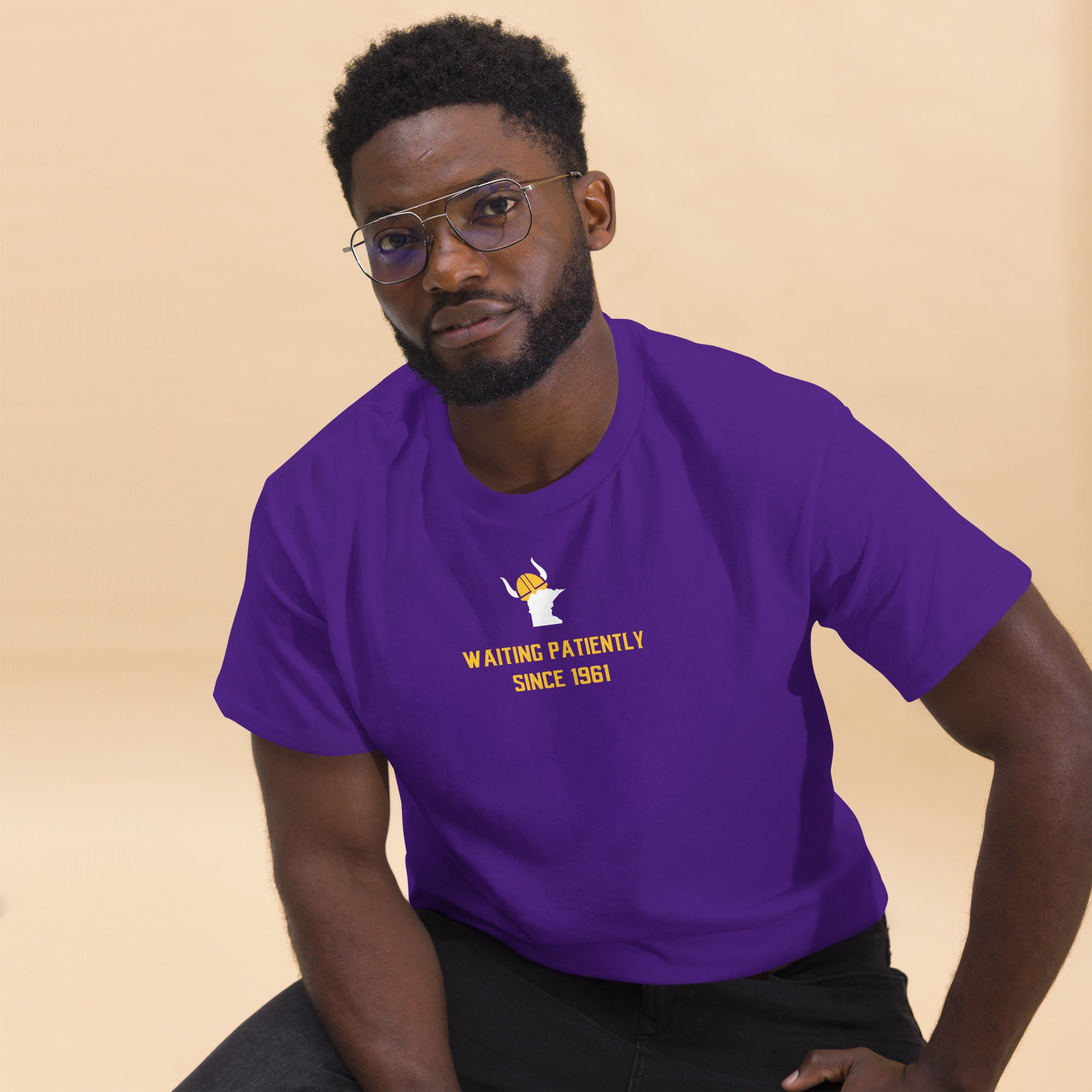 Waiting Patiently Since 1961 Minnesota Vikings Fan Unisex Classic Tee