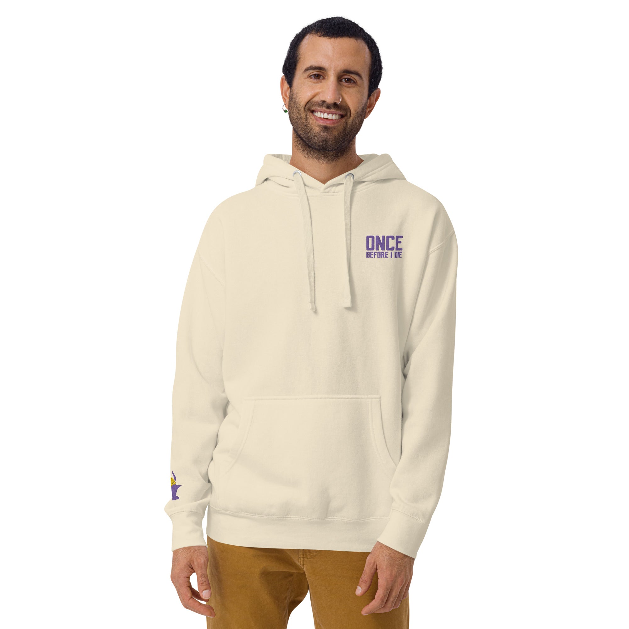 Once Before I Die Minnesota Vikings Fan Unisex Hoodie