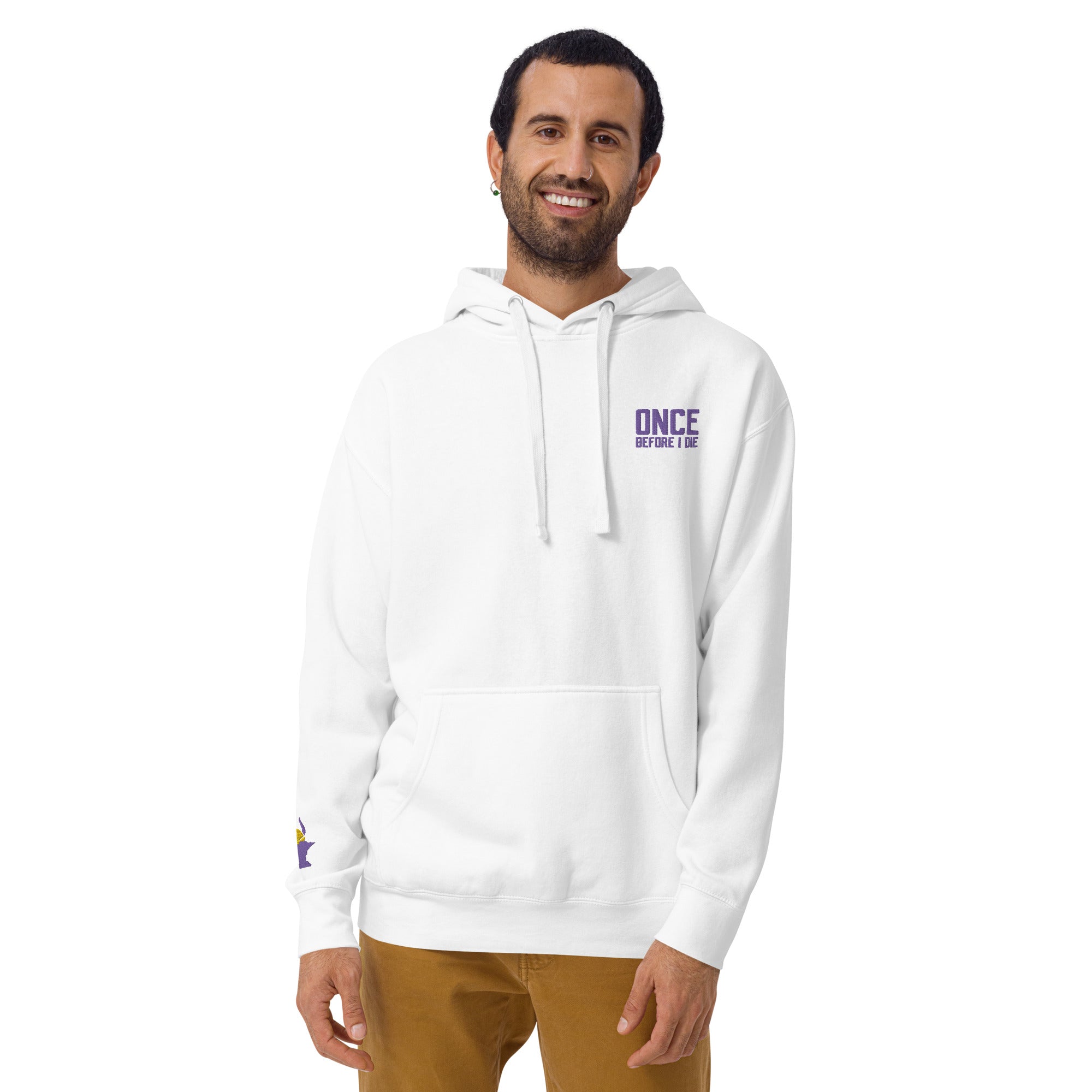 Once Before I Die Minnesota Vikings Fan Unisex Hoodie