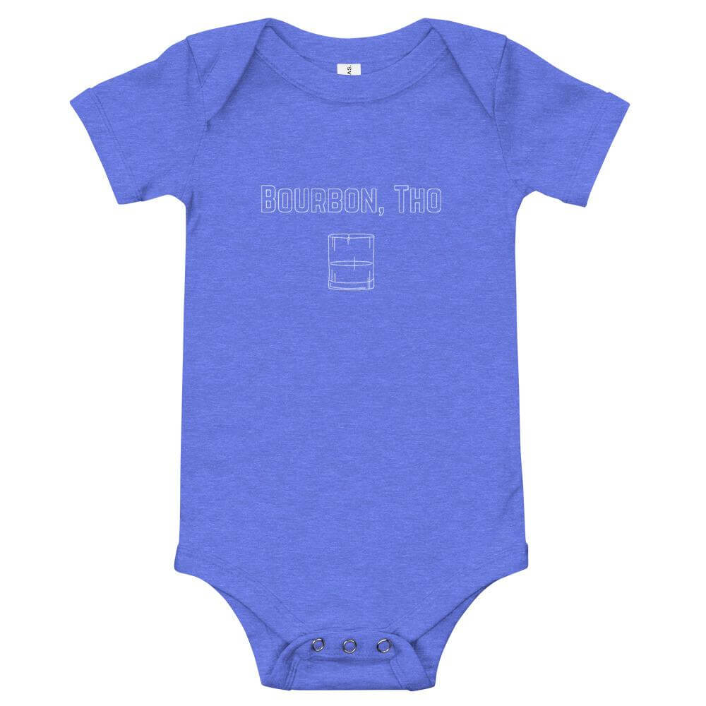 Bourbon, Tho - Minnesota Whiskey Enthusiasts Baby Onesie ThatMNLife Heather Columbia Blue / 3-6m Minnesota Custom T-Shirts and Gifts