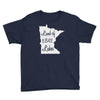 Land of 11,842 Lakes - Minnesota 10,000 Lakes Youth T-Shirt ThatMNLife T-Shirt Navy / S Minnesota Custom T-Shirts and Gifts