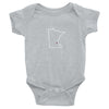 Love Minneapolis/St Paul Baby Onesie ThatMNLife Baby Onesie Heather / 6M Minnesota Custom T-Shirts and Gifts