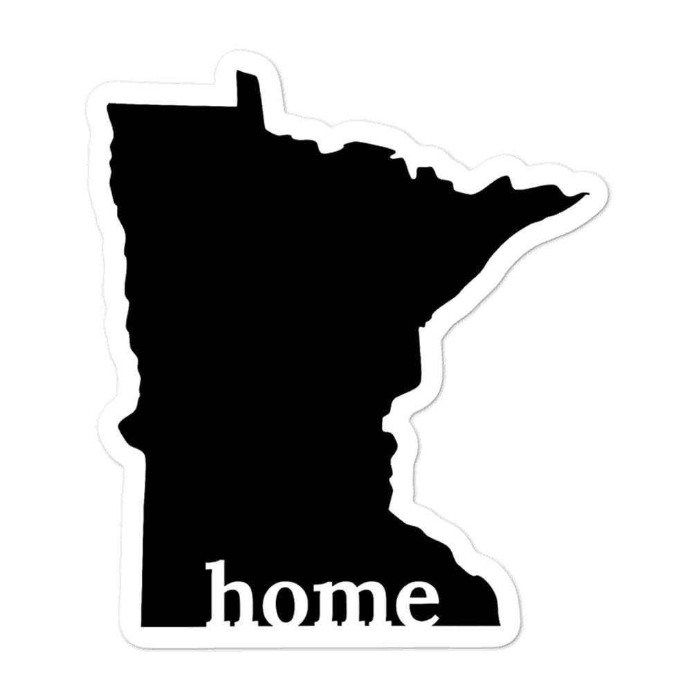 Minnesota Home Vinyl Laptop Sticker ThatMNLife Minnesota Custom T-Shirts and Gifts