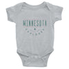 Minnesota Must Be Explored Baby Onesie ThatMNLife Baby Onesie Heather / 6M Minnesota Custom T-Shirts and Gifts