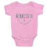 Minnesota Must Be Explored Baby Onesie ThatMNLife Baby Onesie Pink / 6M Minnesota Custom T-Shirts and Gifts