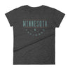 Minnesota Must Be Explored - Outdoors Women's T-Shirt ThatMNLife T-Shirt Heather Dark Grey / S Minnesota Custom T-Shirts and Gifts