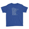 Minnesota State Kids/Youth T-Shirt ThatMNLife T-Shirt Royal Blue / XS Minnesota Custom T-Shirts and Gifts