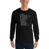 Minnesota State Long Sleeve T-Shirt ThatMNLife Long Sleeve Black / S Minnesota Custom T-Shirts and Gifts