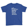 Minnesota State Outdoors (Hike, Canoe, Fish, Hunt, Camp) Youth T-Shirt ThatMNLife T-Shirt Royal Blue / XS Minnesota Custom T-Shirts and Gifts