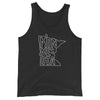 Minnesota State Workout Tank Top ThatMNLife Tank Top Black / XS Minnesota Custom T-Shirts and Gifts