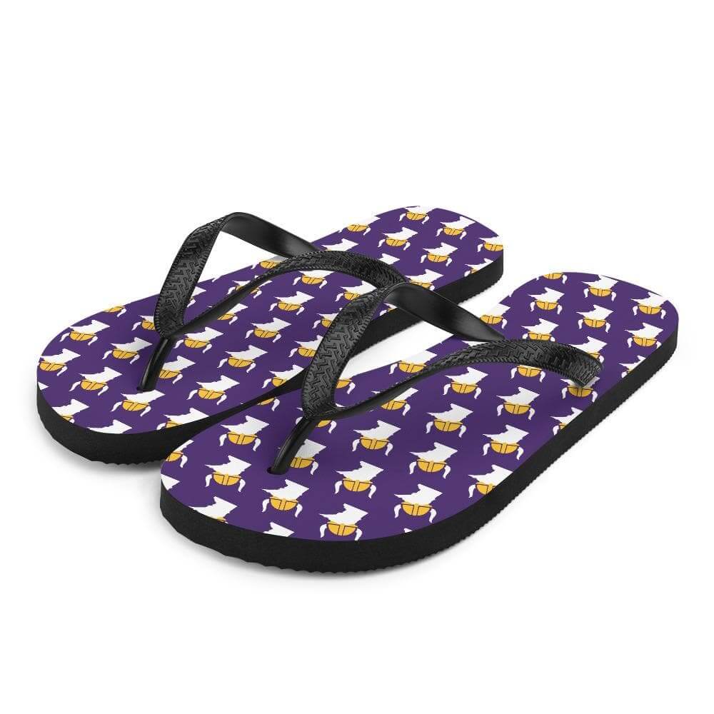 Minnesota Vikings Fan Skol Flip-Flops ThatMNLife Flip Flops S Minnesota Custom T-Shirts and Gifts