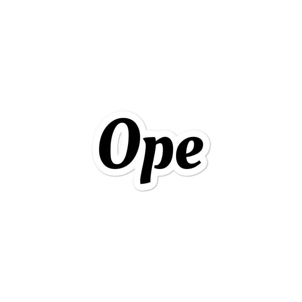 Ope Minnesota Nice Vinyl Laptop | Awesome MN Bumper Sticker | Ope Bubble-Free Sticker ThatMNLife Laptop Stickers 3x3 Minnesota Custom T-Shirts and Gifts