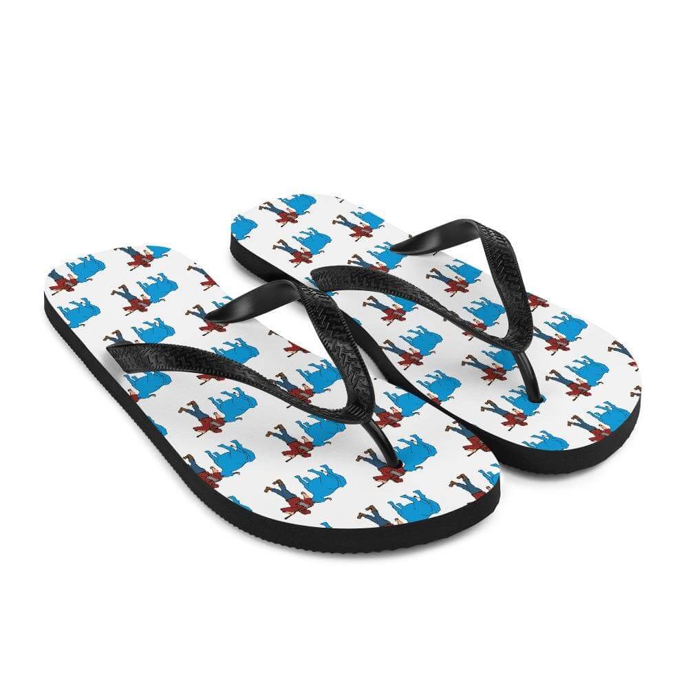 Paul Bunyan + Babe the Blue Ox Minnesota Flip-Flops ThatMNLife Flip Flop S Minnesota Custom T-Shirts and Gifts