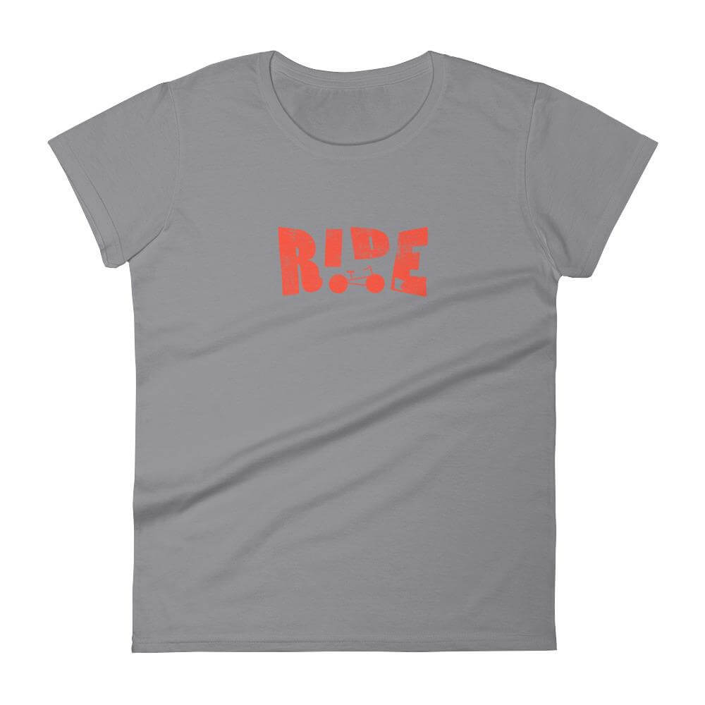 Ride - Minnesota Road Bike, Mountain, Cyclist Women's T-Shirt ThatMNLife T-Shirt Storm Grey / S Minnesota Custom T-Shirts and Gifts