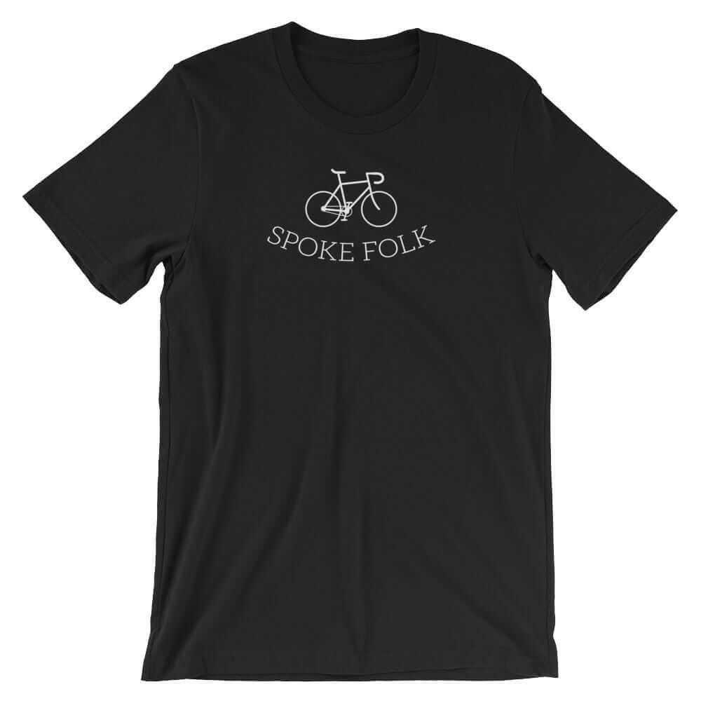 Spoke Folk - Minnesota Road Bike, Mountain, Cyclist Men's/Unisex T-Shirt ThatMNLife T-Shirt Black / S Minnesota Custom T-Shirts and Gifts