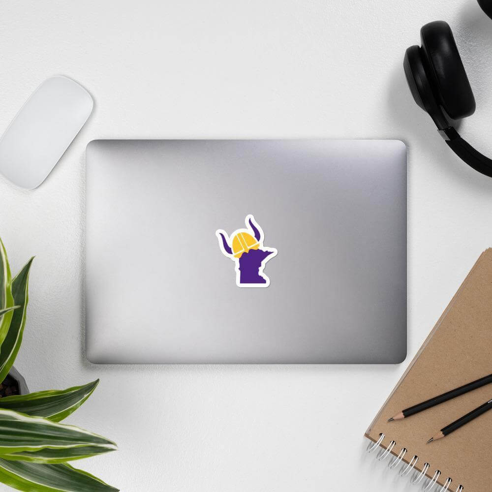 That Skol Life | Minnesota Vikings Vinyl Laptop Sticker ThatMNLife Laptop Stickers Minnesota Custom T-Shirts and Gifts